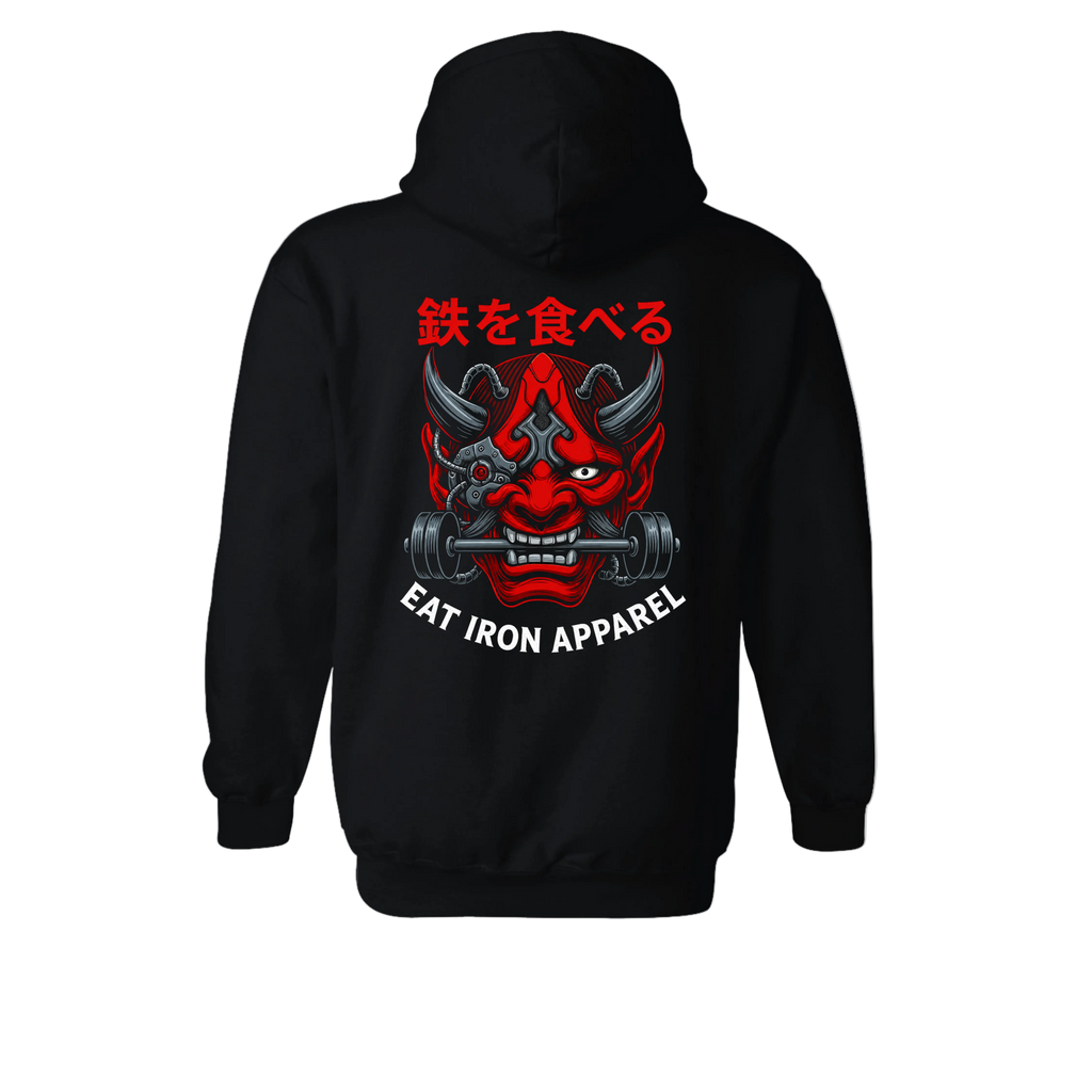 Eat Iron Mechanical "Oni" Mask Hoodie
