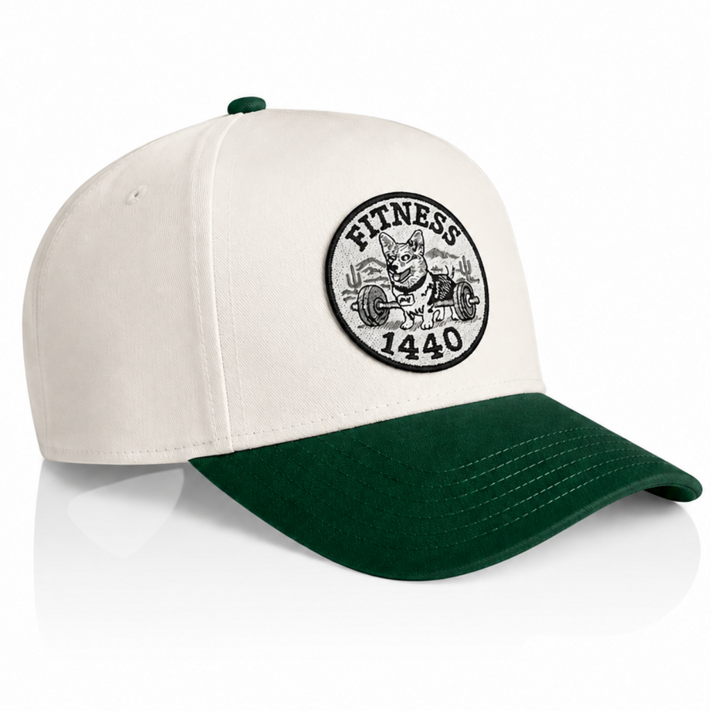 Two Tone Winnie Cap (Nude/Green)