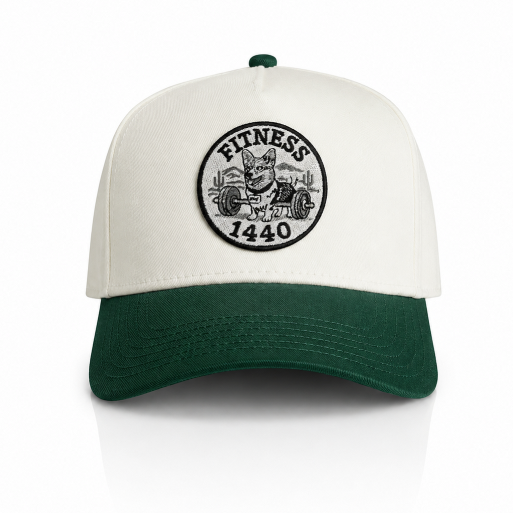 Two Tone Winnie Cap (Nude/Green)